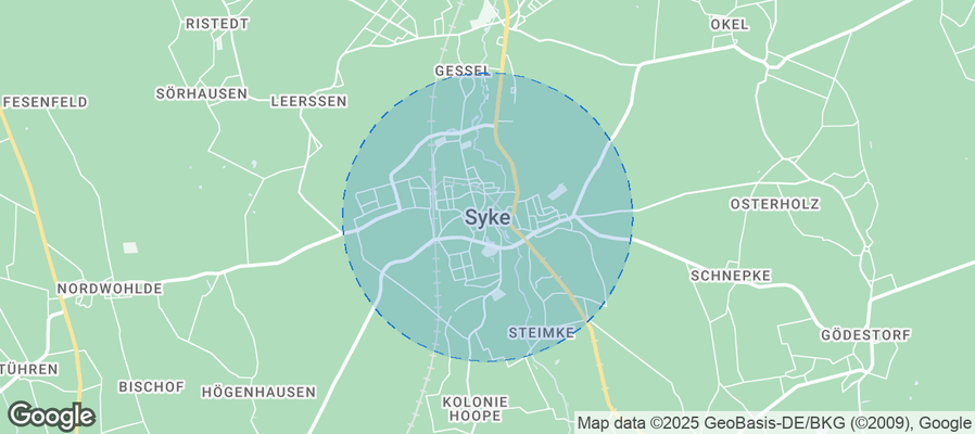 Syke Airbnb map